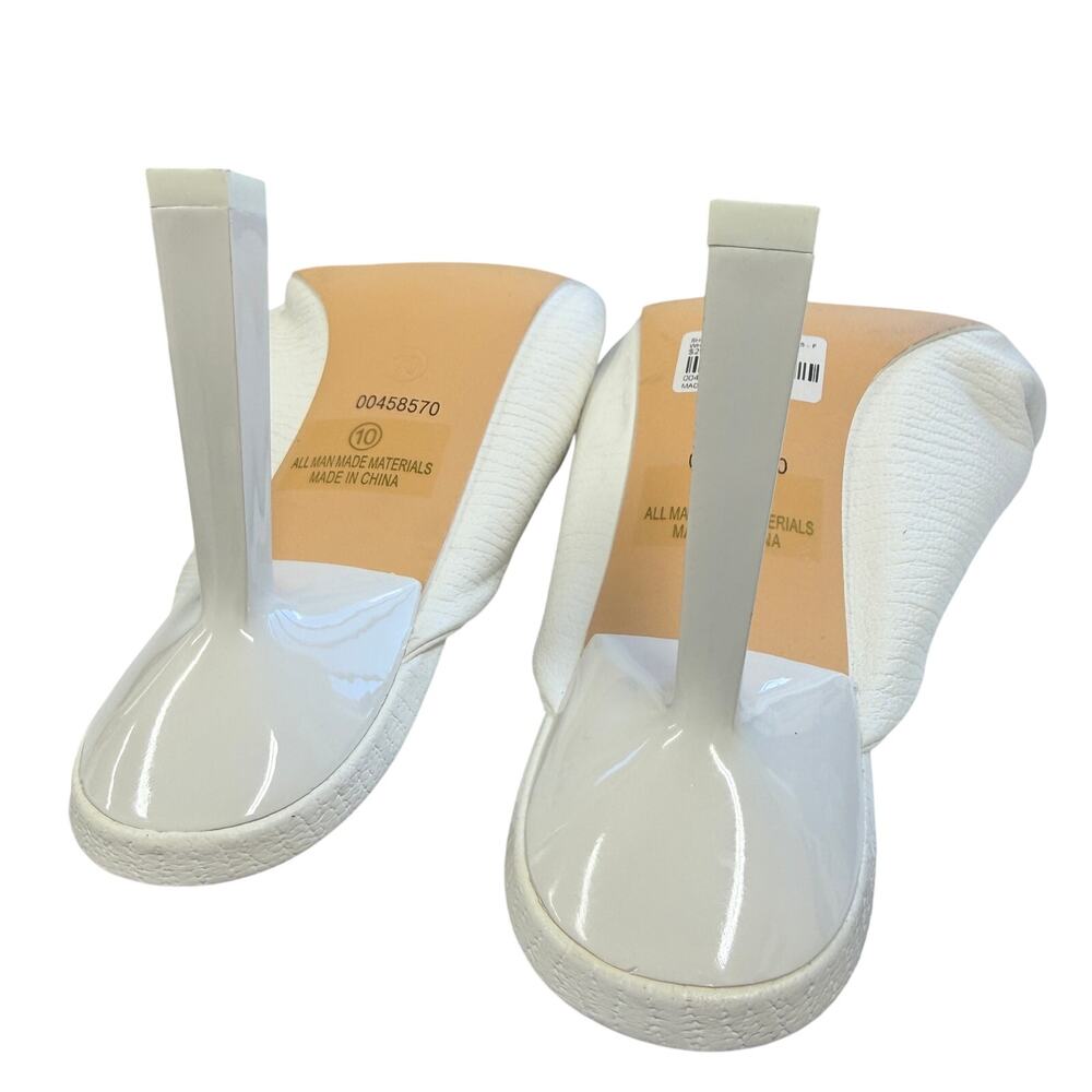 Olivia Ferguson white mule heels women’s‎ size 10 new with one tag on bottom - Picture 11 of 11